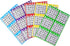 6 card-100 5 SEETOOOGAMES Bingo Paper Cards Bulk- Books of Sheets for Large Groups