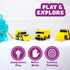 6 Pack Tub Works Construction Trucks Mold Free Bath Toys, | Sealed, No Hole Bath Toys Design Keeps Moisture Out | Soft