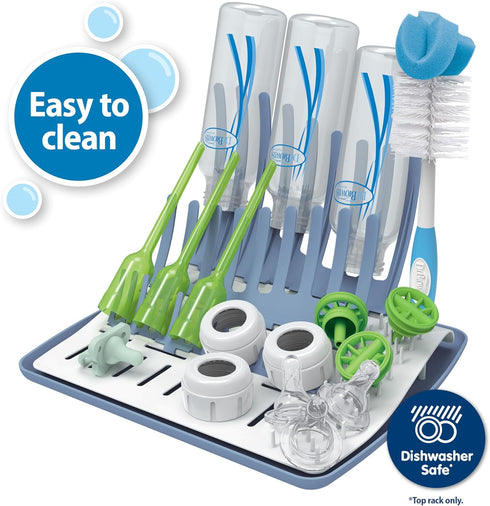 Dr. Brown's Folding Baby Bottle Drying Rack for Easy Storage - Dry Nipples, Pacifiers and Other Baby Essentials, BPA