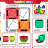 36pcs, Mini Magnetic Tiles Travel Kids Toys STEM Magnet Toy, Easter Basket Stuffer for Toddler Magnetic Blocks Building