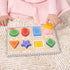 Melissa & Doug Wooden Chunky Shapes Puzzle (8 pcs) - FSC Certified