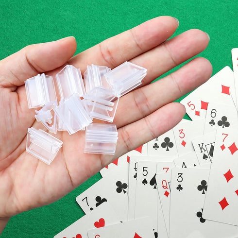 120 PCS Plastic Game Card Stands, Blank Game Board Markers, Game Card Holder, Playing Card Holders for Board Game