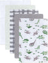 Burt's Bees Baby Set 100% Unisex Baby Gift - Crib Sheet, Changing Pad Cover & Burp Cloths, Organic Cotton Essentials