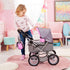 18 inch Bayer Trendy Doll Pram Stroller for Girls, Adjustable Handle, Carriage with Bag, Fits Dolls