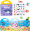 MIKNEKE Jelly Reusable Sticker Books for Toddlers 1-3 2-4 Years, Portable Travel Toys