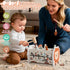 1 4 1 1+ Fajiabao Wooden Montessori Toys for Year Old Boy in Toddler Learning Toys with Number Maze, Pounding Bench