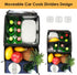 2-in-1 11 Backseat Organizer for Kids & Adults Car Seat Cooler Warmer with Writing Tray, Cup Holders & Storage