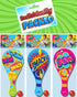 Kool N' Fun Plastic Paddle Ball with String Attached, Classic Retro Toys for Kids & Adults, Indoor Outdoor Game
