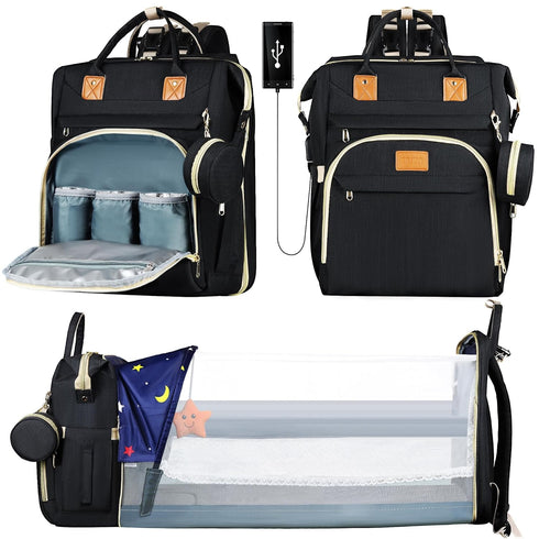 ZRSUN Baby Diaper Bag Backpack,Baby Shower Gifts, Multifunctional Travel Diaper Bag, Gifts