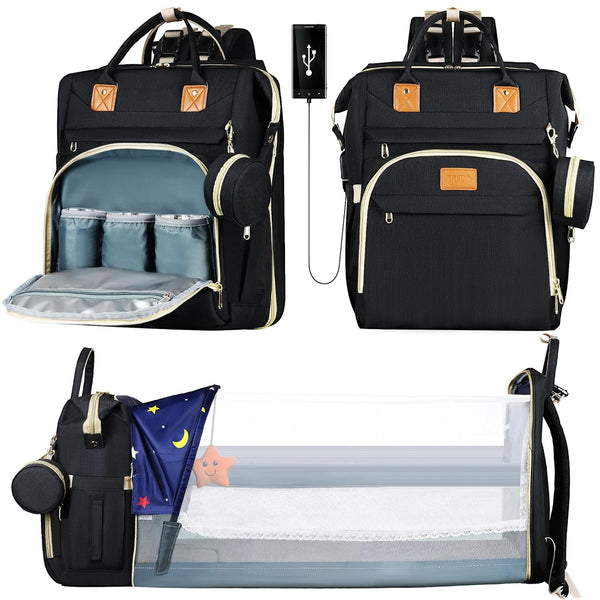 ZRSUN Baby Diaper Bag Backpack,Baby Shower Gifts, Multifunctional Travel Diaper Bag, Gifts