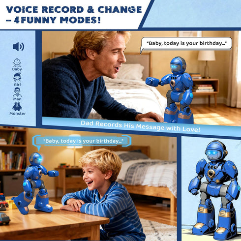 great dachong 3-8: Programmable, Robot Toys for Kids Remote Control Robot with Talking, Voice Recording, Singing