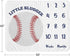Sweet Jojo Designs Baseball Boy Milestone Blanket Monthly Newborn First Year Growth Mat Baby Shower Memory Keepsake