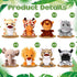 HyDren 24 Pcs Mini Stuffed Forest Animals, 4.8 Inch Plush Jungle Toys for Classroom Gifts, Stocking Stuffers