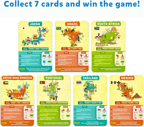 Skillmatics Card Game - Guess in 10 Countries of The World, Perfect for Kids & Families