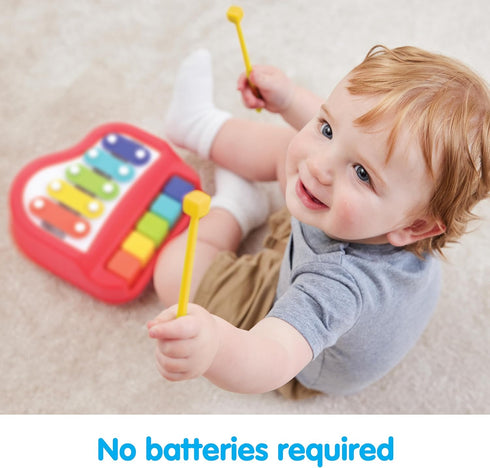 Kidoozie Happy Keys Music Maker, 2-in-1 Piano & Xylophone for 12 Months + Toddlers