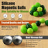 RIVGOT 6-Pack Silicone Magnetic Balls, Fidget Toys, Stress Relief Toys for Adults, Teens, Sensory Toy for Fingers