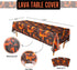Blue Orchards Lava Table Covers - Pack of 3 - 54"x108" XL for Luau Party, Volcano Birthday, Dinosaur Theme