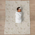 Selgkds 60x80inch Cute Animals Safari Baby Blankets for Girls Boys Boho Giraffe Zebra Elephant Trees Leaves Swaddle