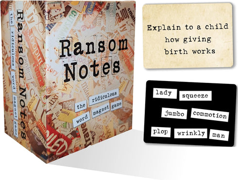 Pack 3+ Ransom Notes Expansion One - The Ridiculous Word Magnet Party Game, Players