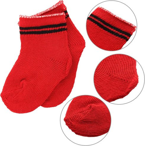 5 18 Inch 9 Miunana Pairs Doll Socks for Girl Doll - Includes Striped, Two-Tone, and Solid Color Socks in Colors