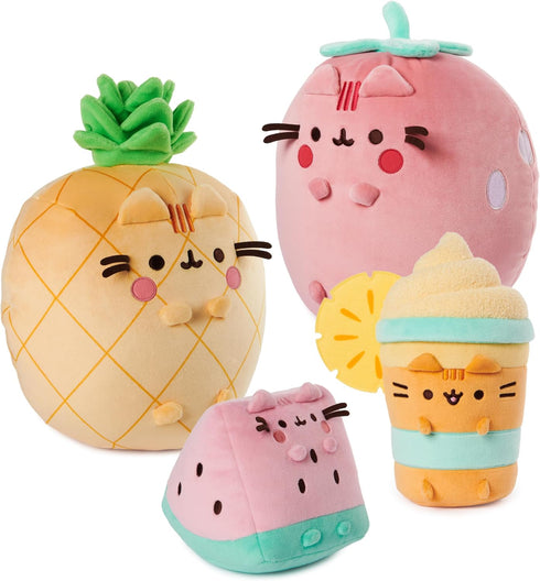 GUND Pusheen Pineapple Scented Plush Toy - Squishy Stuffed Animal for Ages 8 and Up, Yellow, 11
