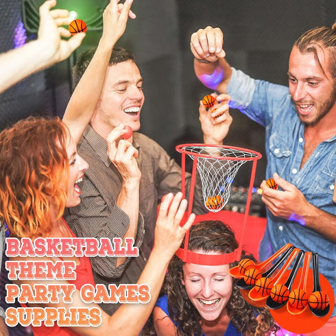 12 Pack Basketball Theme Party Game Spoon Relay Race Toy Set for Kids and Adults