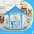 Monobeach Princess Tent for Girls - Large Playhouse Kids Castle Play Tent with Star Lights, Indoor Outdoor Games (Blue)
