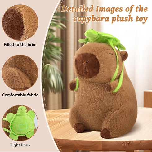 9 Inch Cute Capybara Plush,Capybara Stuffed Animal,Capibaras Peluches Kawaii Fluffy Soft Plush for Teens Birthday Gift