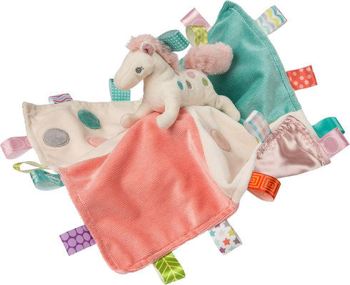 Mary Meyer Taggies Soothing Sensory Stuffed Animal Security Blanket, Painted Pony - 13 x 13-Inches