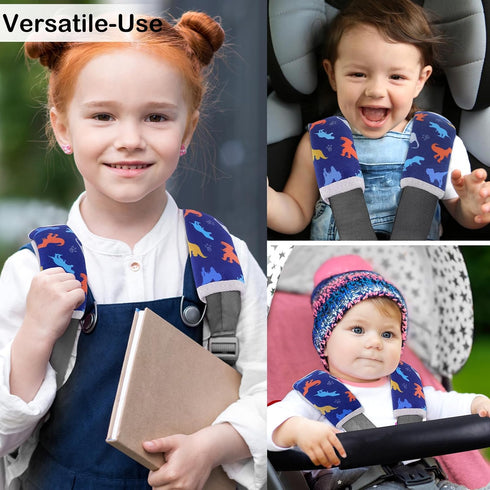 2Pcs Seat Belt Cover Pad for Baby, Soft Seatbelt Cushion Covers for Kids Car Seat Strap Shoulder Pads for All Car