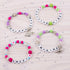 Make It Real: Block ‘N Rock Bracelets Kit - Create 4 Unique Letter Charm Bracelets, 147 Pieces