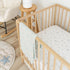 100% 28" 52" Crane Baby Cotton Under The Sea Fitted Crib Sheet with Jellyfish Design, Neutral Crib Sheets, Fitted