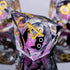Set 7Pcs D20 D12 D10 D8 D6 D4, Roycevon Resin DND Dice with Gift Box, Liquid Core Cat D&D Dice, Cute Dungeons Dragons D