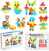 Picasso Cubes Kids 1” Magnetic Puzzle Cube, 102 Piece Mix & Match with FREE Idea Book, Sensory Toys
