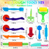 11 Set Dough Play Tools PCS Basic Dough Accessories Starter for Kids with Pizza Cutters, Safety Scissors, Rolling Pin