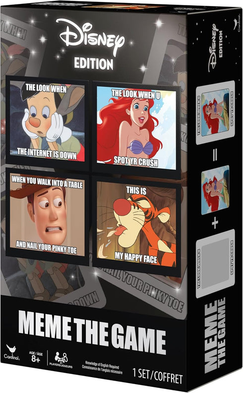 Spin Master Games Meme The Game - Disney Version Funny Cards Family Party Activity for Adults and Kids Ages 8+