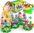 YEEBAY Flower Garden Building Toys for Girls Age 3-7 - STEM Gardening Pretend Toys, Stacking Game, Educational Activity