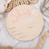 RSOLIET She's Here or He's Here Wooden Sign - Gender Reveal Wooden Sign, Acrylic Gender Announcement, Hospital Birth