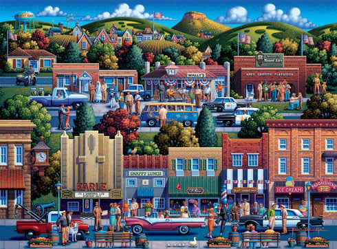 1000 26.75 19.75 Buffalo Games - Eric Dowdle - Mt Airy, NC - Mayberry - Piece Jigsaw Puzzle for Adults -Challenging