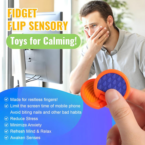AOSTEONG (6pcs) Fidget Toys Adults, Sensory Toys for Kids with Autism, Anxiety Relief Items for ADHD Stress Relief
