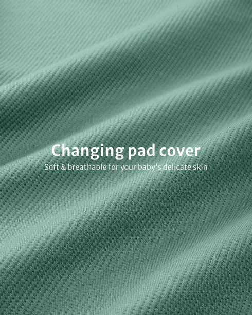 Blissful Diary Changing Pad Cover for Avocado Contoured Changing Pad, Ultra Soft Breathable Diaper Changing Table Pad Cover for Baby Girls Boys - Sage Green