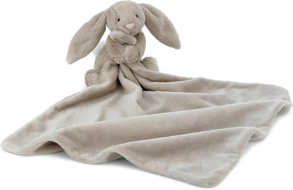 Jellycat Bashful Beige Bunny Soother, 13.5 inches - Baby Lovey & Security Blanket Gift
