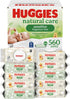 Huggies Natural Care Sensitive Baby Wipes, Unscented, Hypoallergenic, 99% Purified Water, 10