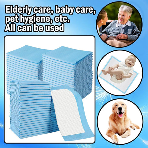 smilixin 100 Pack Pad,13 x18 Disposable Changing Pad,Baby Incontinence Changing Pads,High Absorbent Breathable