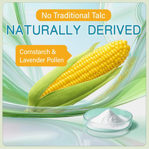 '-140g PEGO Cornstarch Baby Powder, Talc-Free,with Zinc Oxide, Aloe Vera & Chamomile, Soothing Skin Care, Hypoallergenic