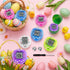 24 90s (Heart-Shaped,4 Pcs Virtual Electronic Digital Pets Keychain Easter Basket Egg Fillers for Teen Kid, Small Toys