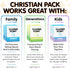 200 Conversation Cards for Christians - Fun Family Game Night, Bible Study, Perfect for Church Groups and Couples