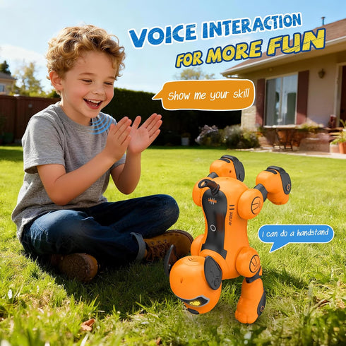 Programmable anysun Robot Dog for Kids, Remote Control Dog with Voice and Touch Interaction, Followable Dog Robot