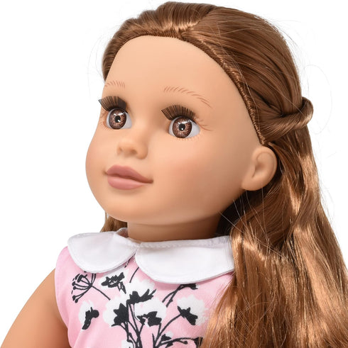 Gift Boutique 18 Inch Poseable Girl Doll with Fine Hair, Clothes, Shoes, Purse, Accessories, Princess Doll for Kids