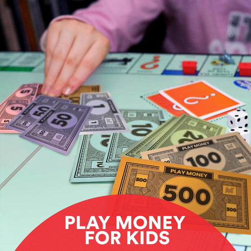 Play Money Compatible for Monopoly, 60 Each Bill Denomination, Mixed Colors: $1, $5, $10, $20, $50, $100, $500 (3 Set)
